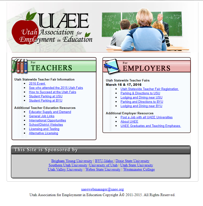 Previous UAEE website